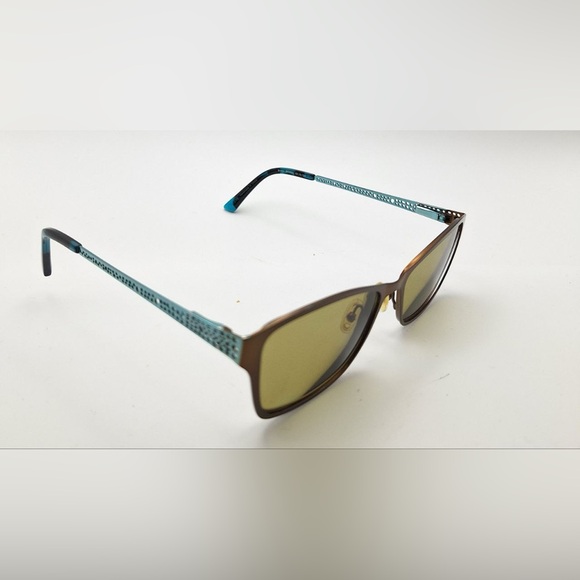 XOXO Laguna Brown Blue Oval Sunglasses Frames Only - Picture 1 of 8